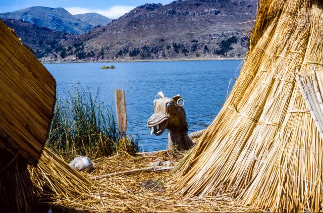 The floating islands of the Urus from Totora reed