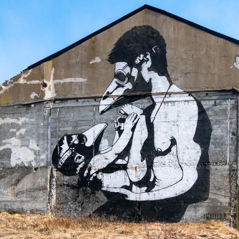 Streetart by Pøbel in Vardø