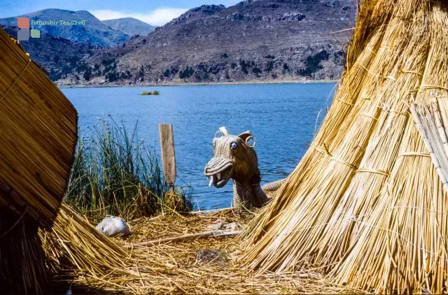 The floating islands of the Urus from Totora reed