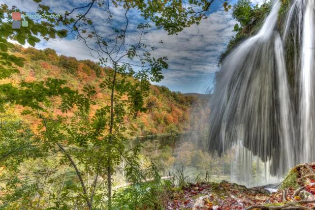 Wasserfall an den Plitvicer Seen