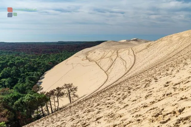 Dune du Pilat on the Atlantic coast near Arcachon in the Nouvelle-Aquitaine region