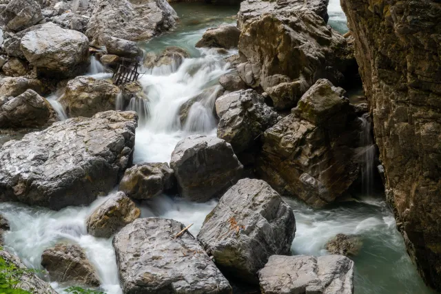 In the Breitach gorge 3 s at f / 22