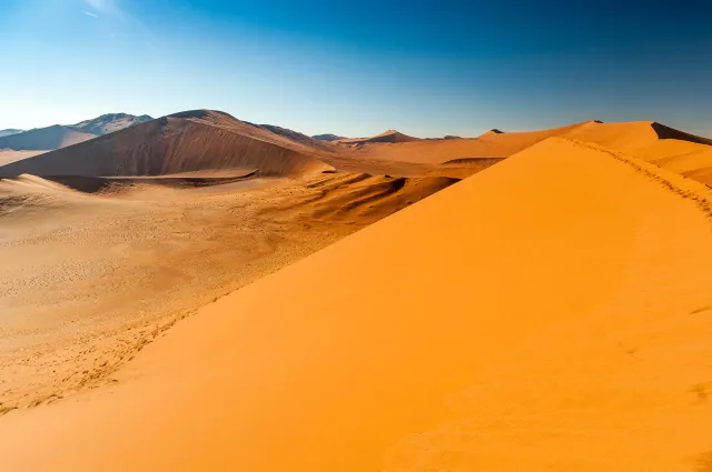 Die Dünenlandschaft rund um Düne 45 in der Namib