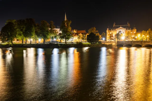 The view from the castle to Schwerin