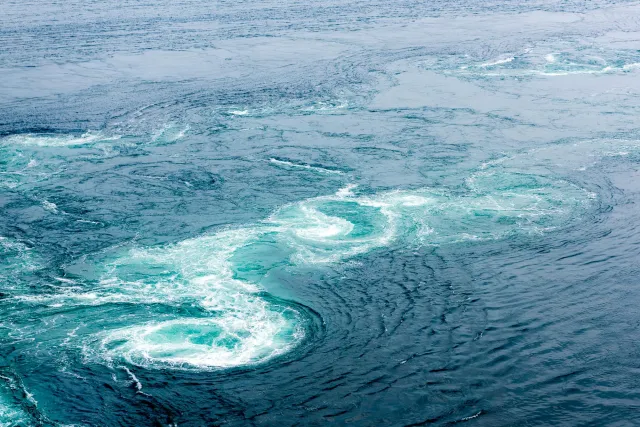 The huge Naruto whirlpools