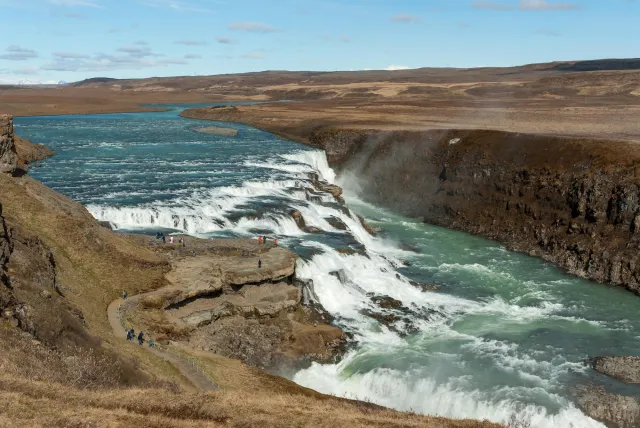 Der Gullfoss - Goldwasserfall