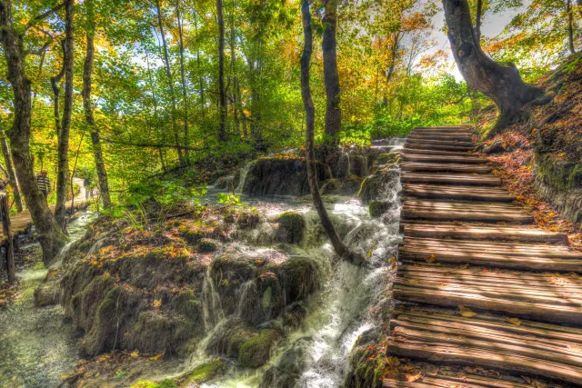 The Plitvice Lakes