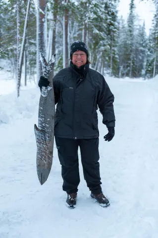 Karin fängt trotzdem riesige Fische