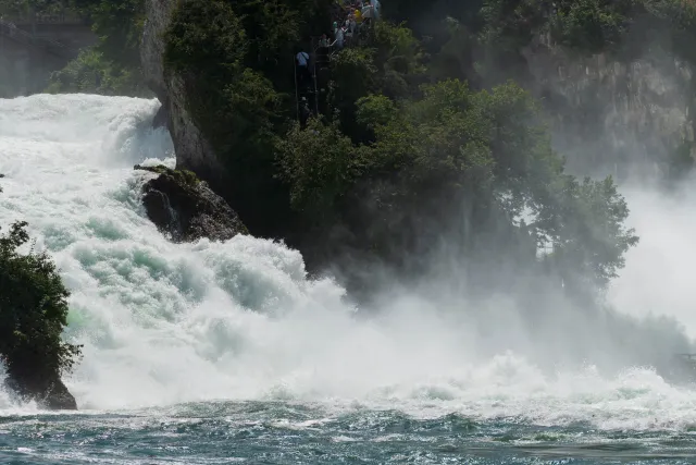 The Rhine Falls near Schaffhausen