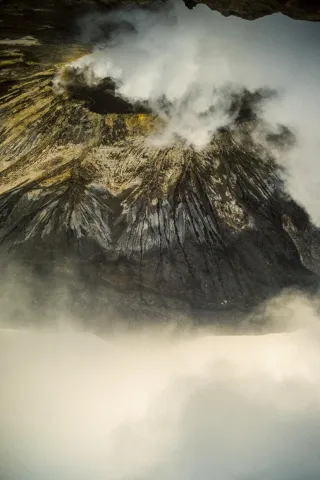 Die Krater im Nationalpark Bromo-Tengger-Semeru