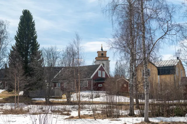 The Stone Church (Nederluleå) in Gammelstads kyrkstad from the 13th century