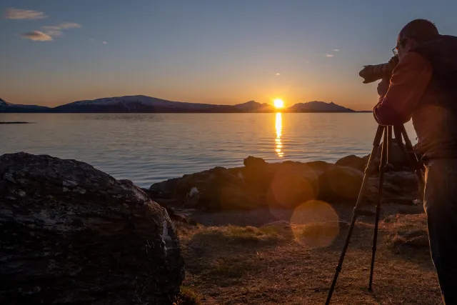 Setup of the camera at the lighthouse