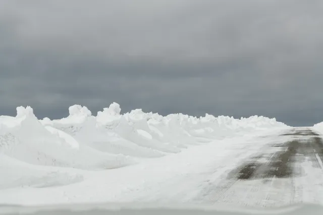 The last kilometers to the North Cape over snow and ice