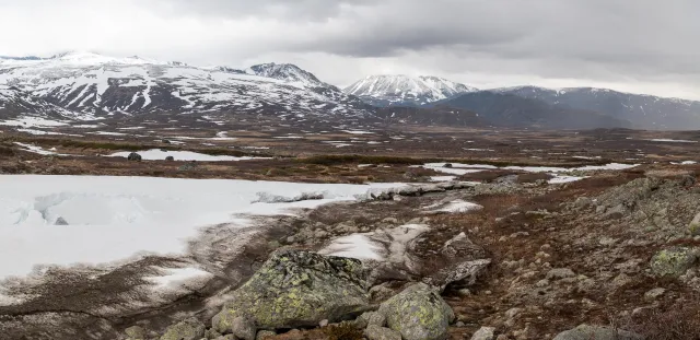 Die Landschaften am Valdresflye Gebirgsplateau