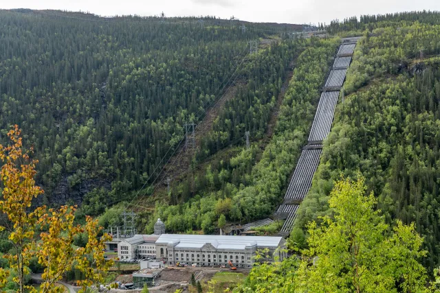 At the Vermork hydroelectric power station