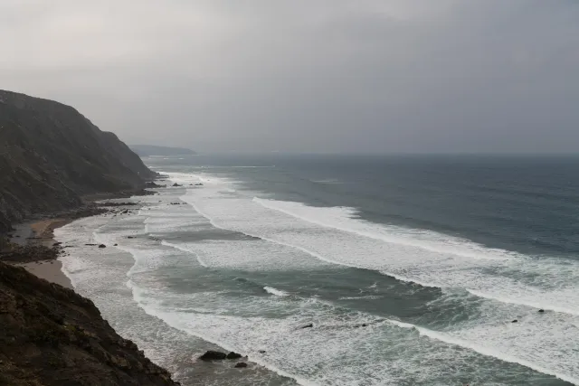 Die Küste bei Barrika an der Biskaya