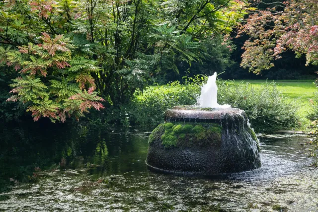 Wasserspiele im Japanischen Garten