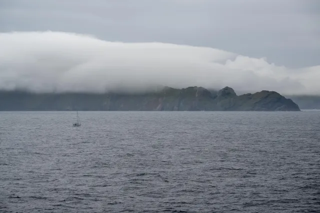 Sailing off the Shetland Islands